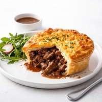 Steak Pie with Cheese Crust