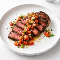 Steak with Tomato Salsa