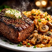 Steakhouse Sirloin with Golden Hash Browns Mushrooms 5fix