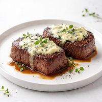 Steaks with Blue Vein Cheese