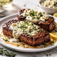 Steaks with Gorgonzola