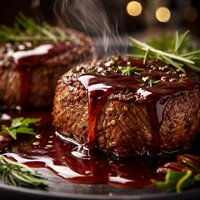 Steaks with Wine Sauce