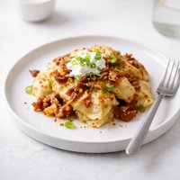 Steam N Mash Pierogi Casserole