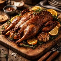 Steamed and Roasted Whole Duck