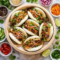 Steamed Bao Buns with Savory Pork Filling