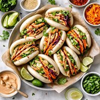 Steamed Chicken Bao Buns