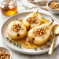 Steamed Pears and Honey