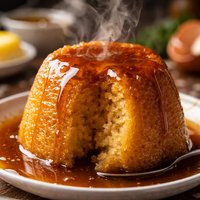Steamed Treacle Sponge Pudding