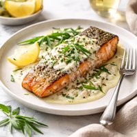 Steelhead Trout with a Creamy Tarragon Sauce