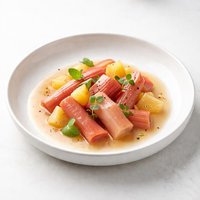 Stewed Rhubarb with Pineapple