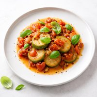 Stewed Tomatoes and Cucuzza