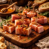 Sticks of Ham with Honey Tapas