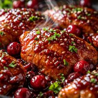 Sticky Cranberry Chicken