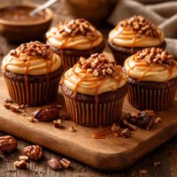 Sticky Date Cupcakes with Caramel Icing
