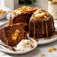 Sticky Gingerbread with Apple Surprise