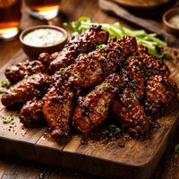 Sticky Guinness Chicken Wings
