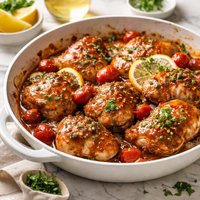 Sticky Honey Tomato and Mustard Chicken