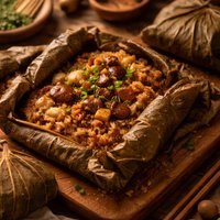 Sticky Rice in Lotus Leaf