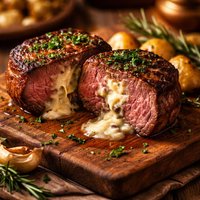Stilton Stuffed Filet Mignon
