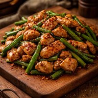 Stir-Fried Chicken with Green Beans