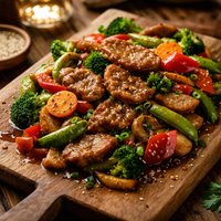 Stir-Fried Meat with Vegetables