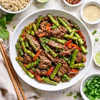 Stir Fried Beef and Asparagus Ww 7 Points