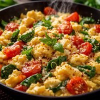Stir Fried Italian Scrambled Eggs for a Crowd