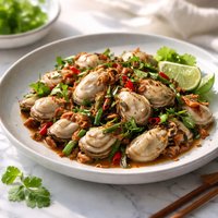 Stir Fried Oysters with Garlic