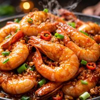 Stir Fried Prawns Hong Kong Style
