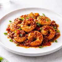 Stir Fried Prawns in Chilli Bean Sauce