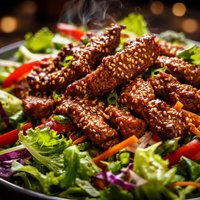 Stir Fried Sesame Beef Salad