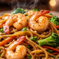 Stir Fried Shrimp Lo Mein