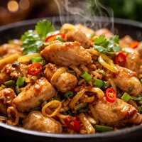 Stir Fry Chicken with Lemon Grass Ga Xao Xa