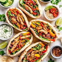 Stir Fry Pita Sandwiches