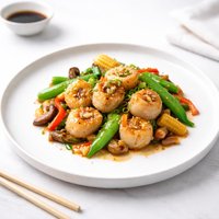 Stir Fry Scallops