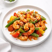 Stir Fry Shrimp with Spicy Orange Sauce