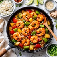 Stir Fry Sweet Sour Pork or Chicken or Shrimp