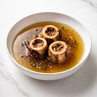 Stock from Roasted Beef Marrow Bones