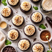 Stout Cupcakes with Irish Cream Frosting