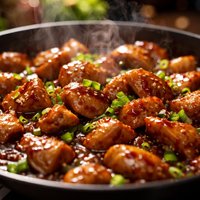 Stove Top Bourbon Chicken
