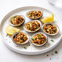 Stove Top Smoker Smoked Clams on the Half Shell with Casino Butt