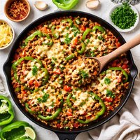 Stove Top Unstuffed Green Peppers