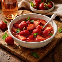Strawberries in White Zinfandel