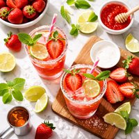 Strawberry Adult Drink