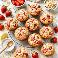 Strawberry Almond Muffins