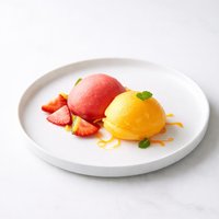 Strawberry and Orange Cava Sorbet