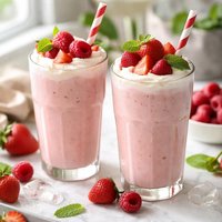 Strawberry and Raspberry Shake