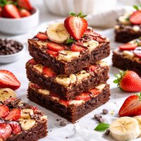 Strawberry Banana Brownies