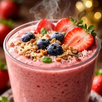 Strawberry Blender Breakfast