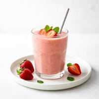 Strawberry Blender Smoothie